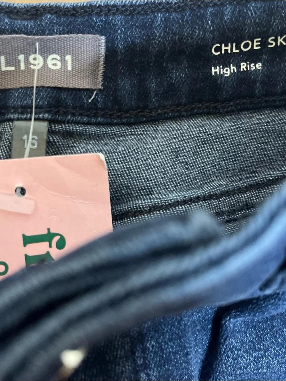 DL1961 Chloe Dark Blue Skinny High- Rise Jeans Sz 16